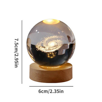 Cristal galaxie ball 3D