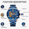 CURREN – montre-bracelet en acier pour hommes, marque de luxe, Sport décontracté, étanche, à Quartz, mode, chronographe, nouvelle collection