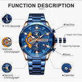 CURREN – montre-bracelet en acier pour hommes, marque de luxe, Sport décontracté, étanche, à Quartz, mode, chronographe, nouvelle collection